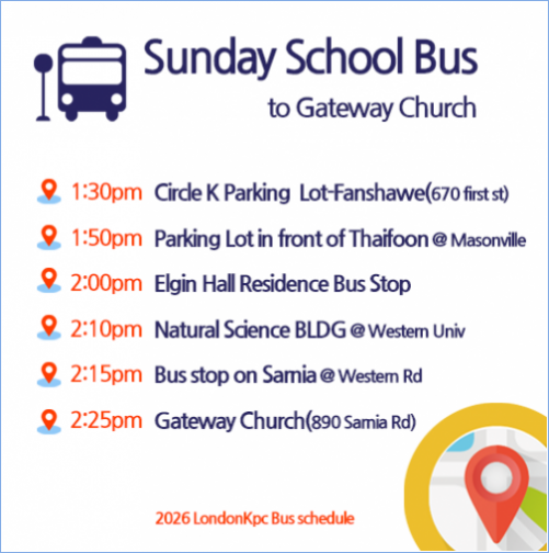 Sunday bus schedule